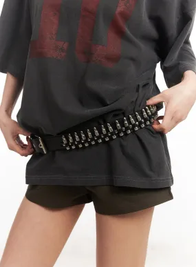 Urban Stud Faux-Leather Belt CA516