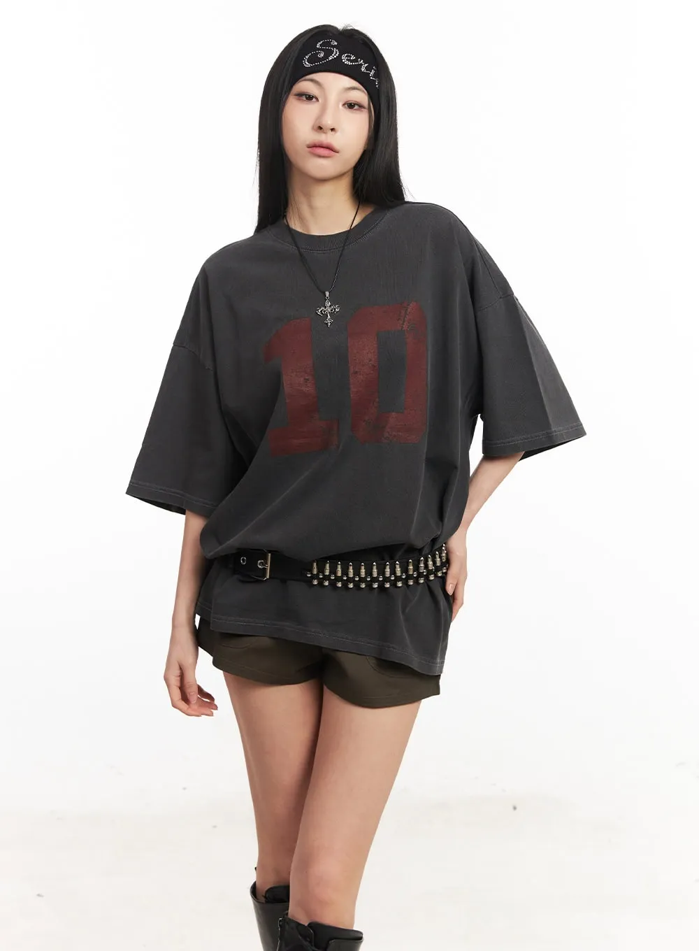 Urban Stud Faux-Leather Belt CA516